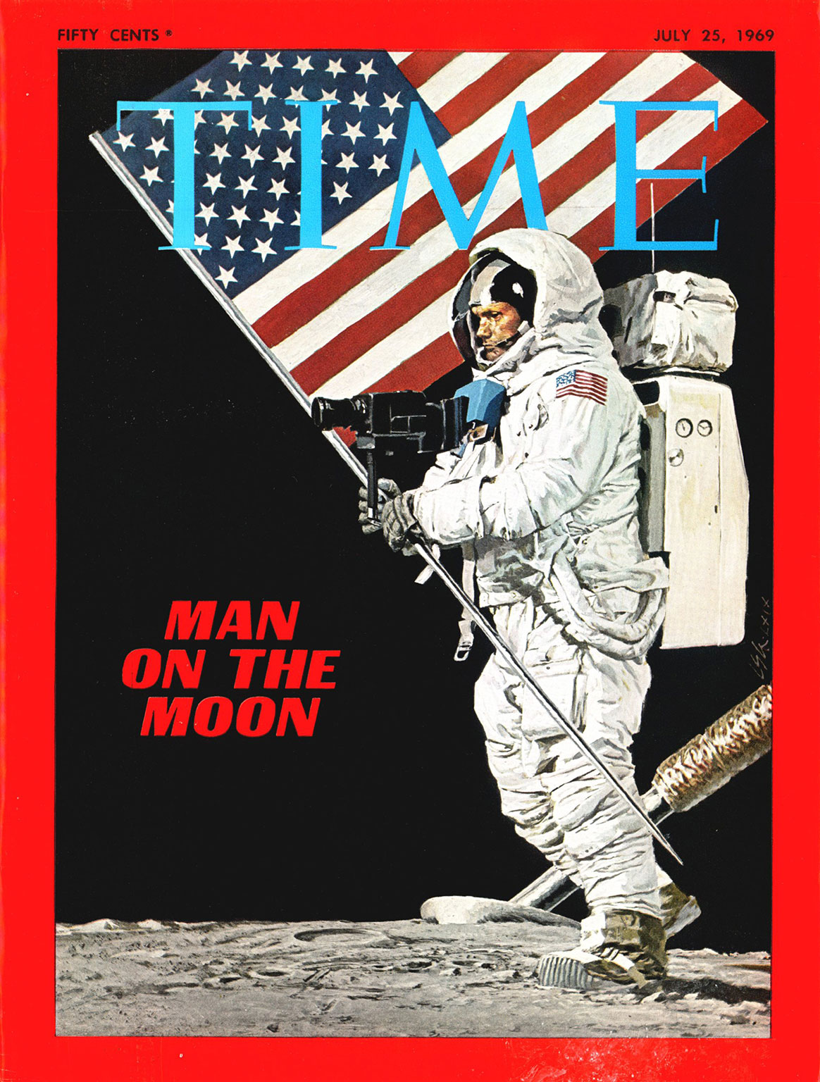 TIME Magazine Cover - Man on the Moon