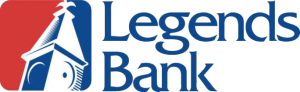 Legends Bank logo. Clicks to sponsor website.