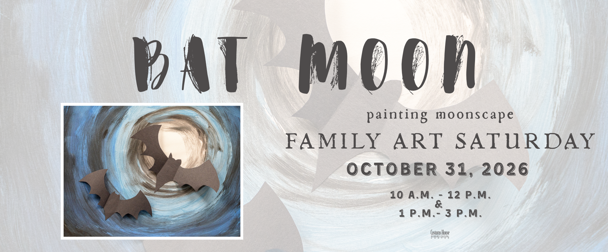 BAT MOON October Family Art Saturday